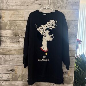 Zara girls sweatshirt dress Disney 101 Dalmatians